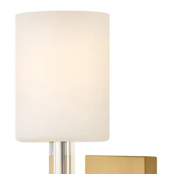 Anika LED Wall Sconce in Lacquered Brass - Image 3