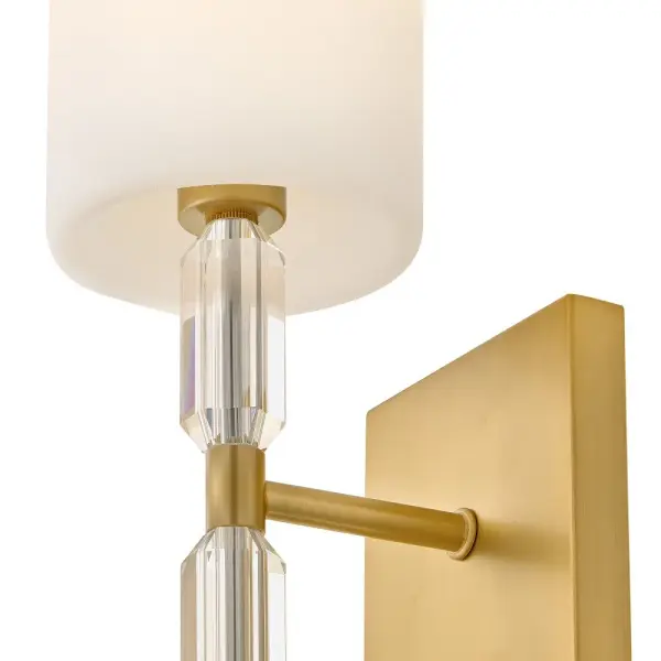 Anika LED Wall Sconce in Lacquered Brass - Image 4
