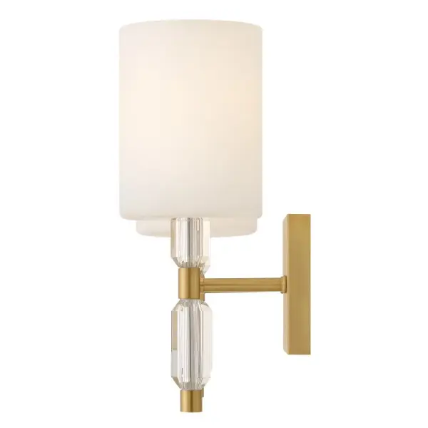 Anika LED Vanity Light in Lacquered Brass - Image 5