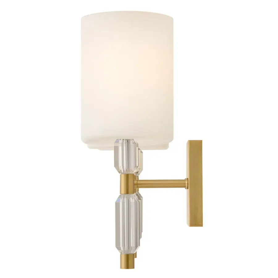 Anika LED Vanity Light in Lacquered Brass - Image 6