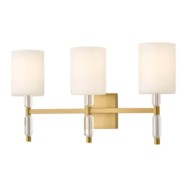 Anika LED Vanity Light in Lacquered Brass - Image 7