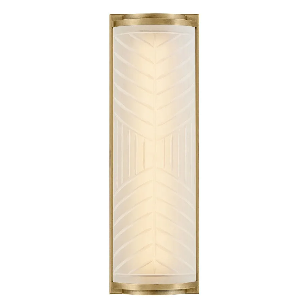 Devon LED Wall Sconce in Lacquered Brass