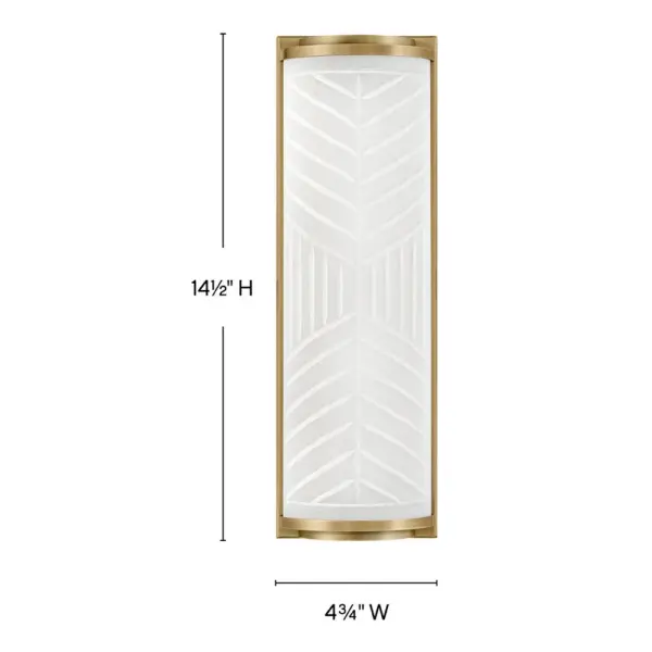Devon LED Wall Sconce in Lacquered Brass - Image 10