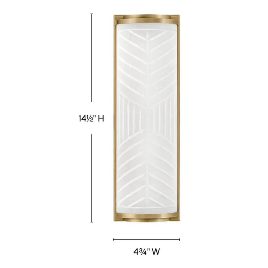 Devon LED Wall Sconce in Lacquered Brass - Image 10