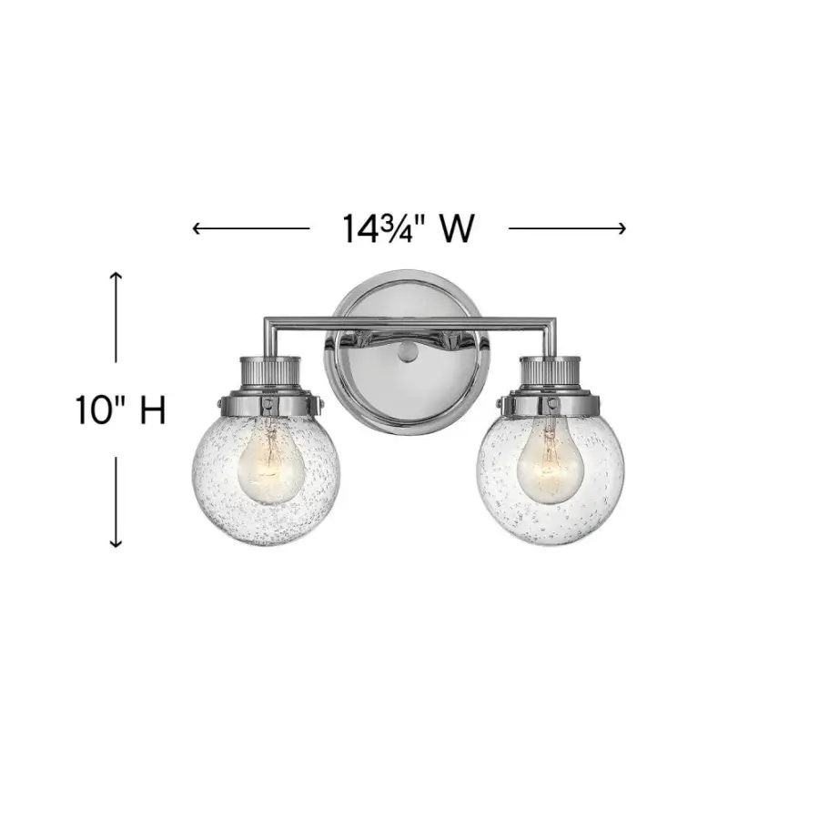 Small Two Light Vanity - Image 2