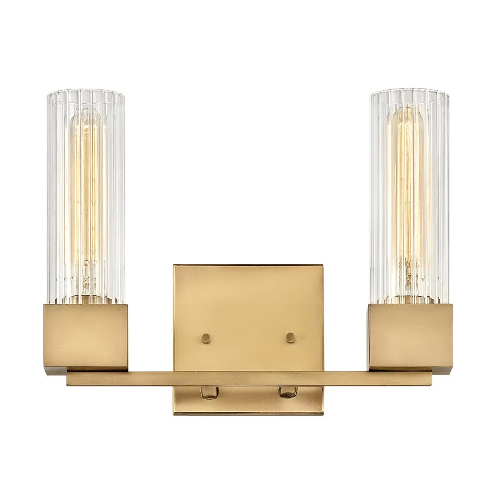 Xander LED Vanity Light in Heritage Brass