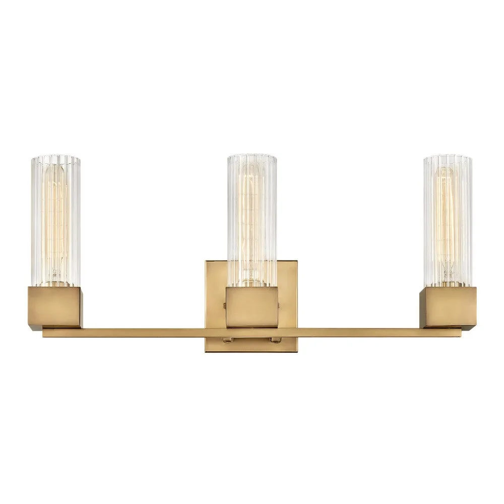 Xander LED Vanity Light in Heritage Brass