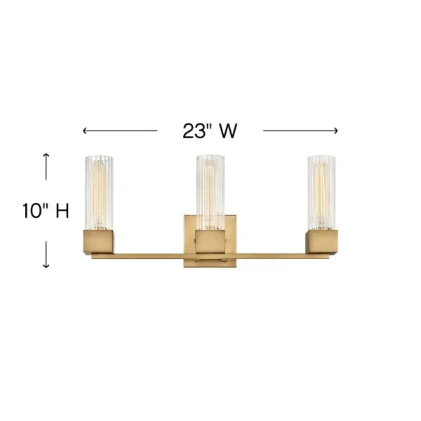 A cubed base design that is definitely not square! The crisp, contemporary lines of Xander pair perfectly with elegant ribbed clear glass to create a throwback style statement that is most definitely updated and upscale. Pick Polished Nickel or Heritage Brass finish to set the bar high when it comes to a modern vintage masterpiece. - alternate view