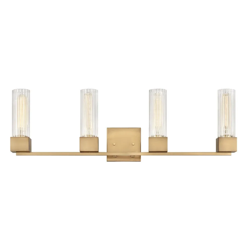 Xander LED Vanity Light in Heritage Brass