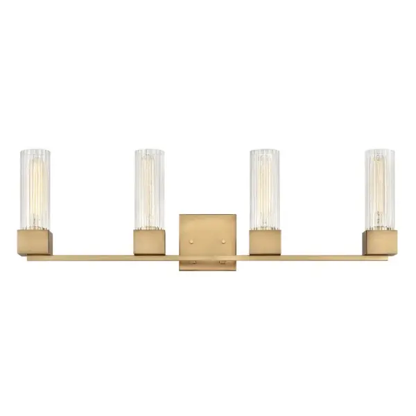 A cubed base design that is definitely not square! The crisp, contemporary lines of Xander pair perfectly with elegant ribbed clear glass to create a throwback style statement that is most definitely updated and upscale. Pick Polished Nickel or Heritage Brass finish to set the bar high when it comes to a modern vintage masterpiece.