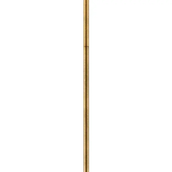 This lacquered dark brass stem provides a sleek 12-inch extension for pendant fixtures, allowing precise height customization. The warm brass finish complements contemporary and transitional interiors while the durable steel construction ensures long-lasting performance.