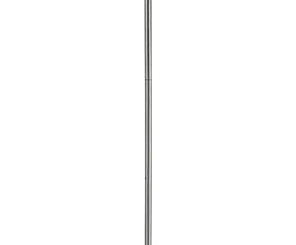 A versatile 12-inch aluminum extension stem in polished nickel finish that allows precise height customization for pendant lighting installations across residential and commercial spaces.