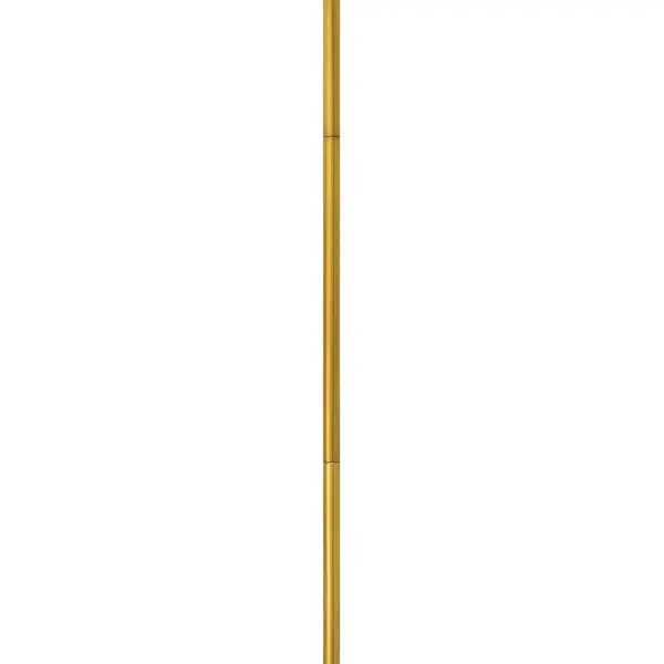 A versatile 12-inch steel stem in warm vintage brass finish that allows precise height adjustment for pendant fixtures. Ideal for high ceilings or creating dramatic drops over islands and tables.