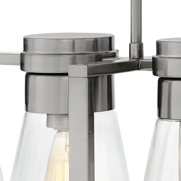 Refinery is a chic interpretation of modern-industrial design. A variety of stylish glass and finish options ensure this pared down style can seamlessly add a dash of retro-modern charm to any space. - alternate view