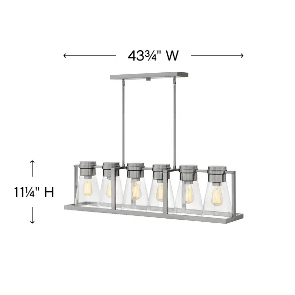 Medium Six Light Linear - Image 5