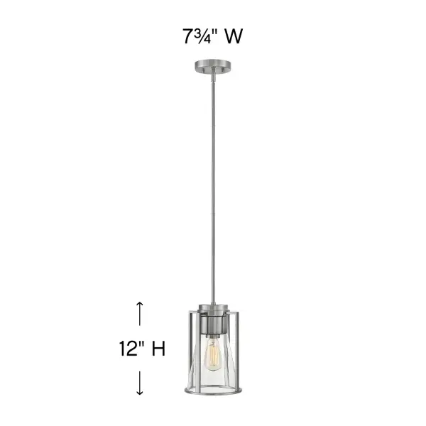 Refinery is a chic interpretation of modern-industrial design. A variety of stylish glass and finish options ensure this pared down style can seamlessly add a dash of retro-modern charm to any space. - alternate view