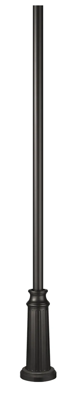 8ft Decorative Post Mount in Black