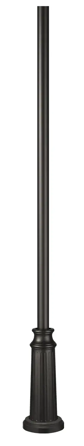 A substantial 8-foot surface mount post crafted from aluminum with a decorative base. Designed for outdoor lighting applications, this post provides a sturdy foundation for post-mount fixtures in residential and commercial settings.