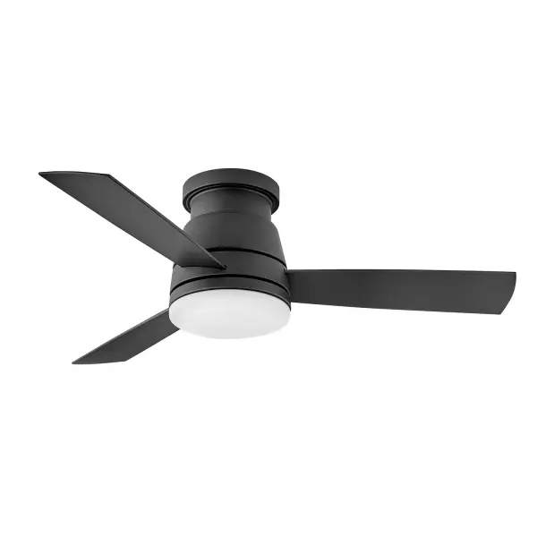 The Trey 44" combines transitional style with modern smart technology. Its flush mount design and wet rating make it ideal for both indoor and outdoor spaces, while the integrated LED and DC motor deliver exceptional energy efficiency at 152 CFM/W.