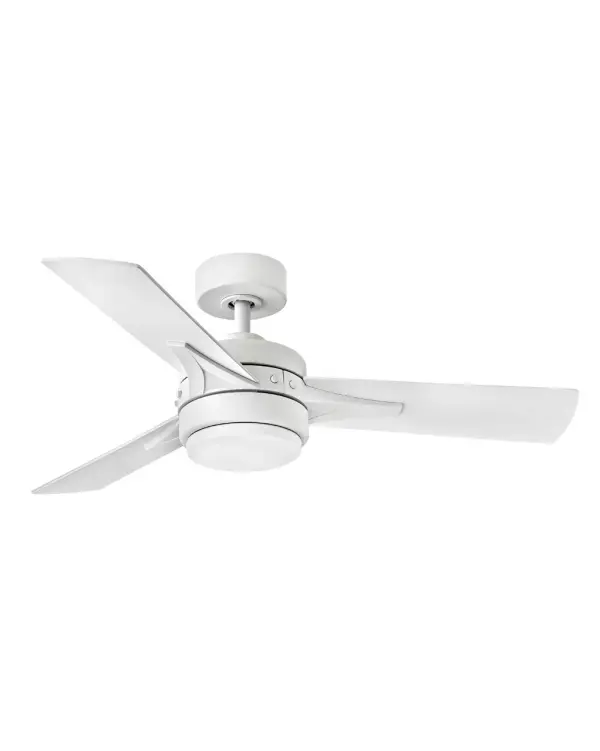 Ventus 44" Ceiling Fan with LED Light in Matte White