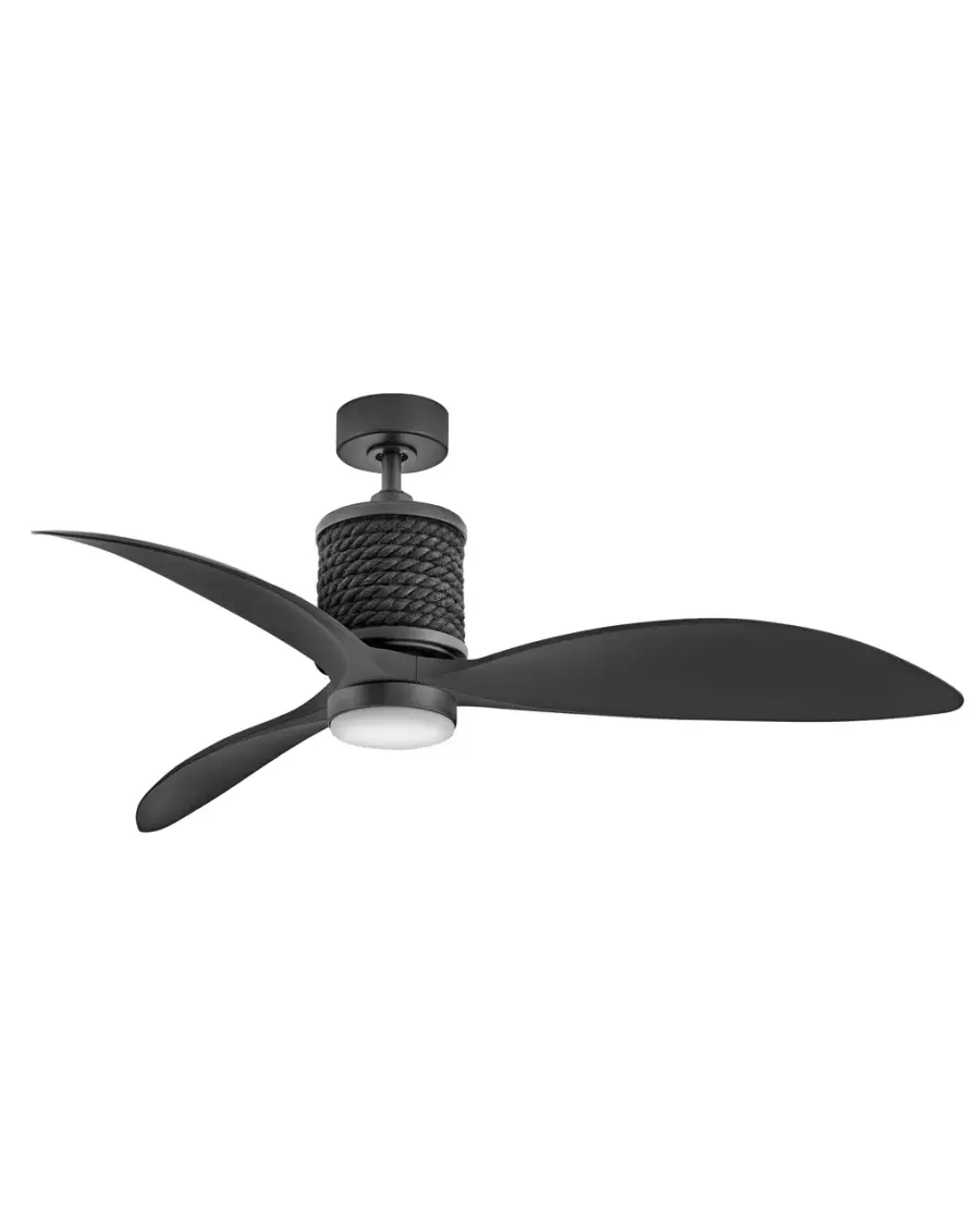 Marin 60" Ceiling Fan with Light in Matte Black