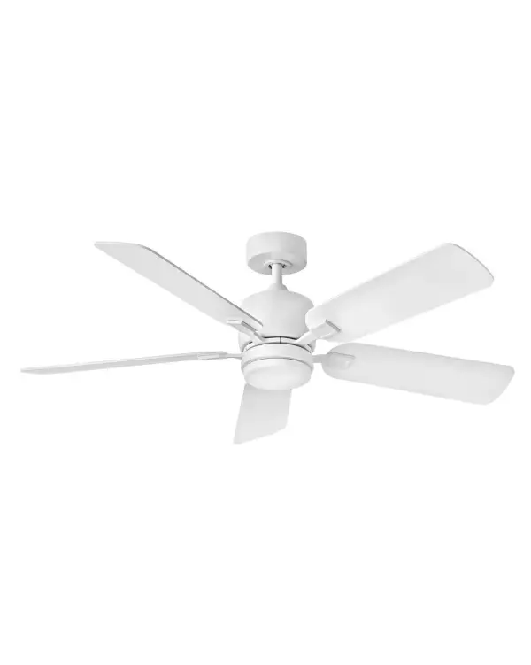 The Afton 52" ceiling fan delivers impressive airflow efficiency at 84 CFM/W while maintaining a sleek, modern aesthetic. Its integrated LED light kit and quiet operation make it ideal for bedrooms and living spaces.