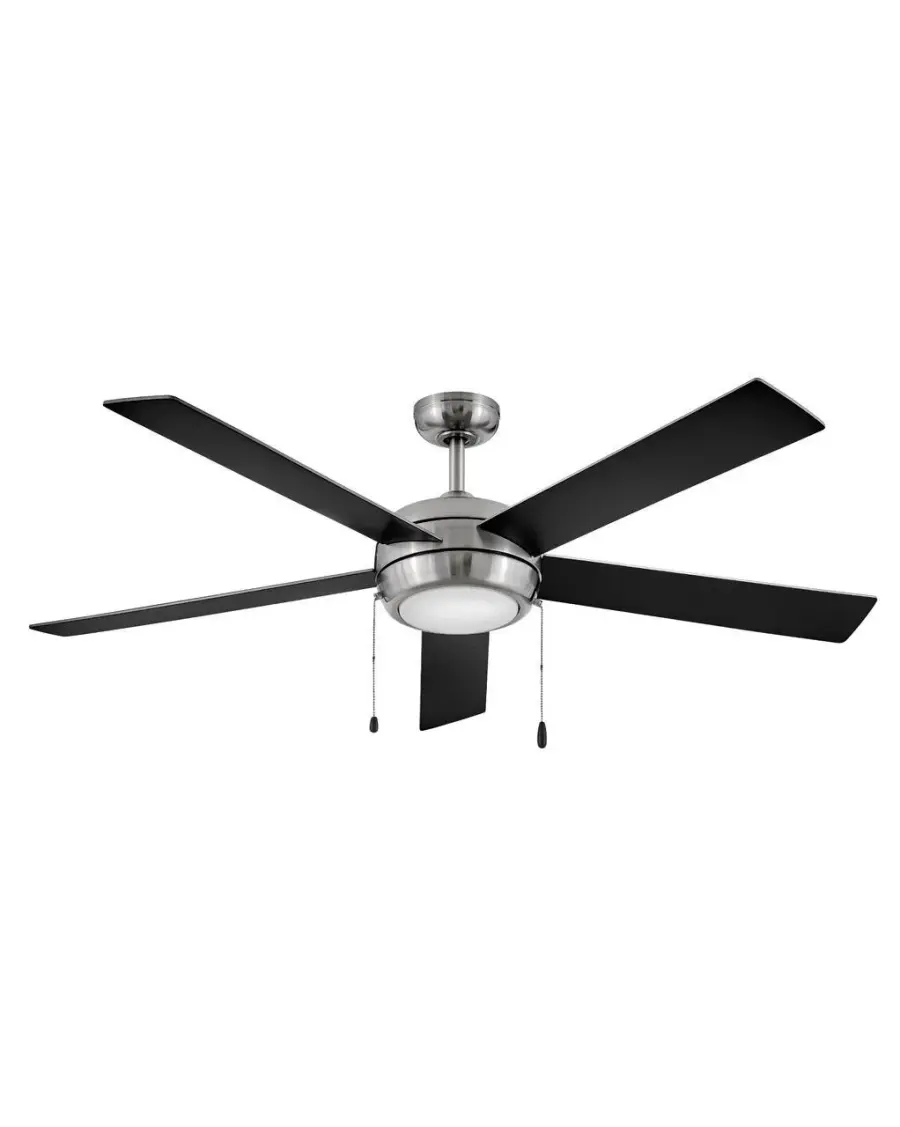Croft 60" Ceiling Fan with LED Light Kit in Brushed Nickel