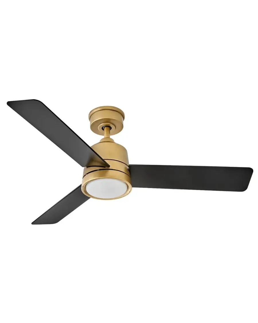 Chet 48" Ceiling Fan with Light in Heritage Brass