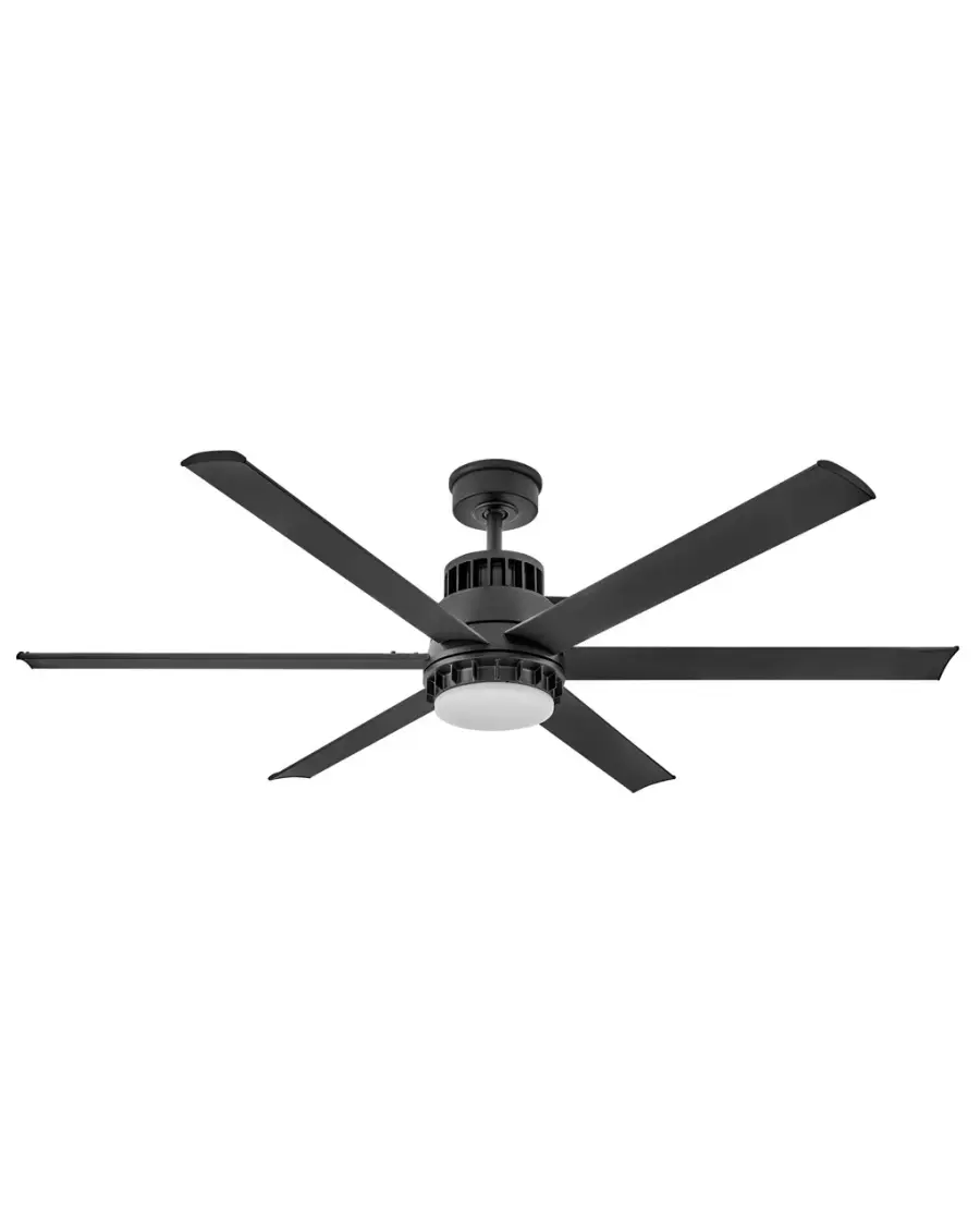 Draftsman 60" Ceiling Fan with Light in Matte Black