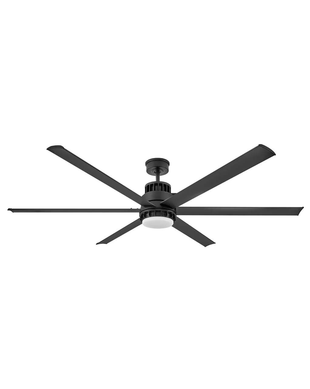 Draftsman 72" Ceiling Fan with Light in Matte Black