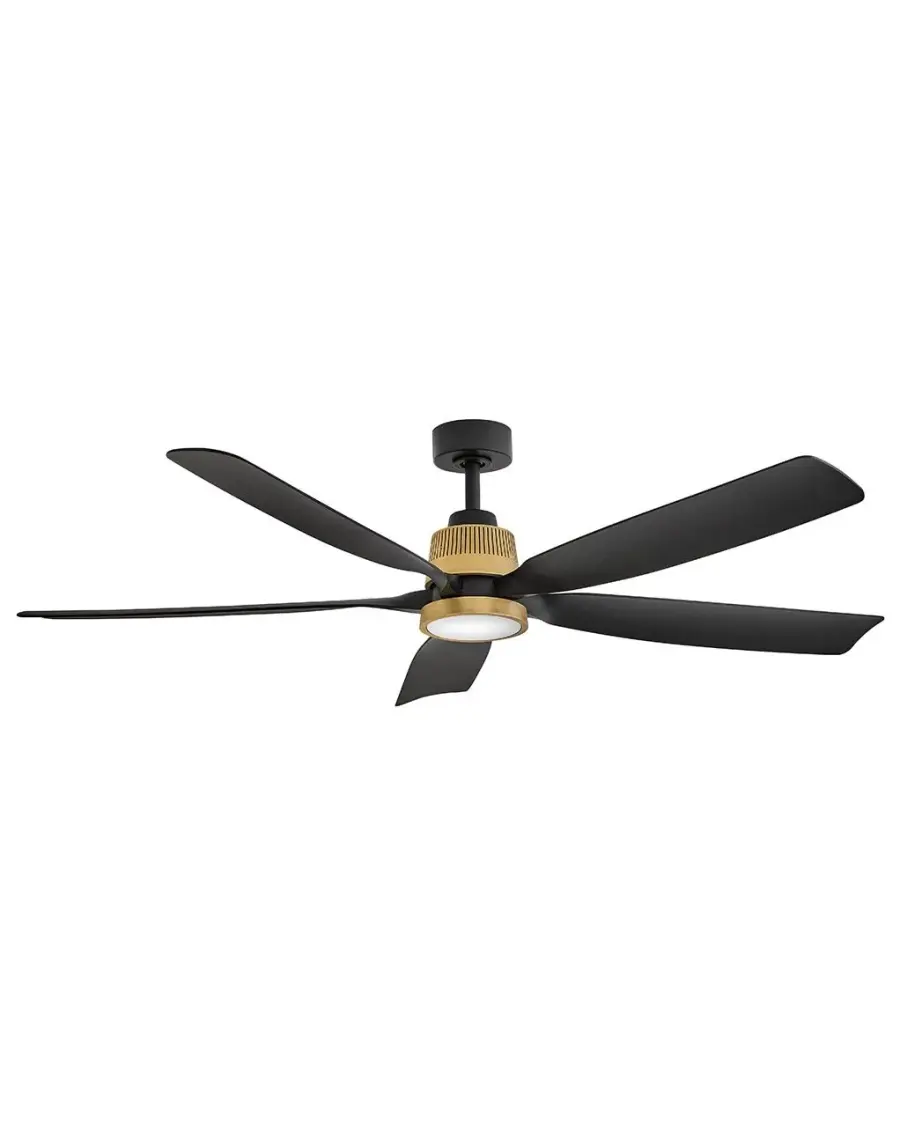 Bodin 64" Ceiling Fan in Heritage Brass