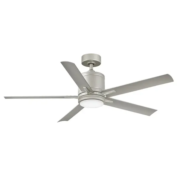 The Vail 52" ceiling fan combines transitional design with modern efficiency. Its DC motor and integrated LED deliver exceptional performance while curved blades add visual appeal for any space.