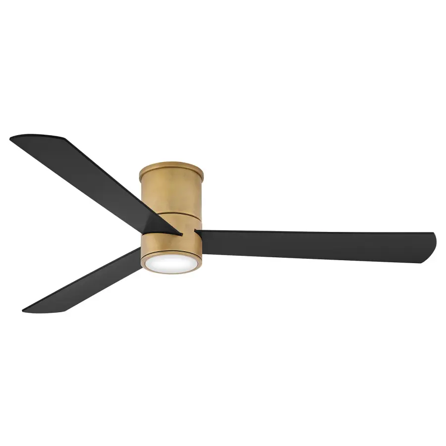 Speck Flush 52" Smart Fan in Heritage Brass