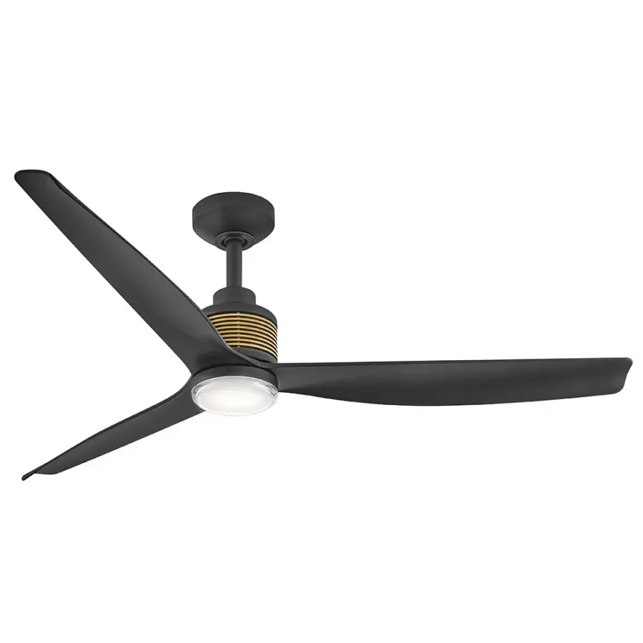 Oris 52" Ceiling Fan with Light in Matte Black