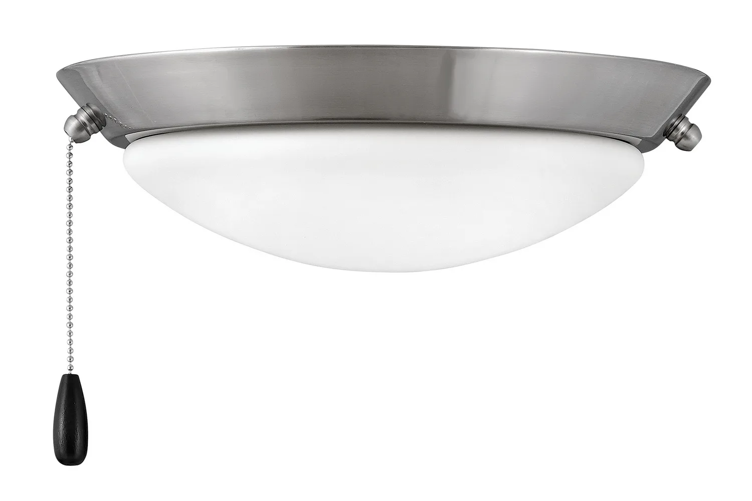 Large Low Profile LED Fan Light Kit in Brushed Nickel