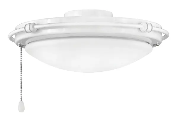 This integrated LED light kit delivers bright, energy-efficient illumination for ceiling fans. The wet-rated design makes it suitable for covered outdoor spaces, while the high CRI ensures excellent color rendering indoors.