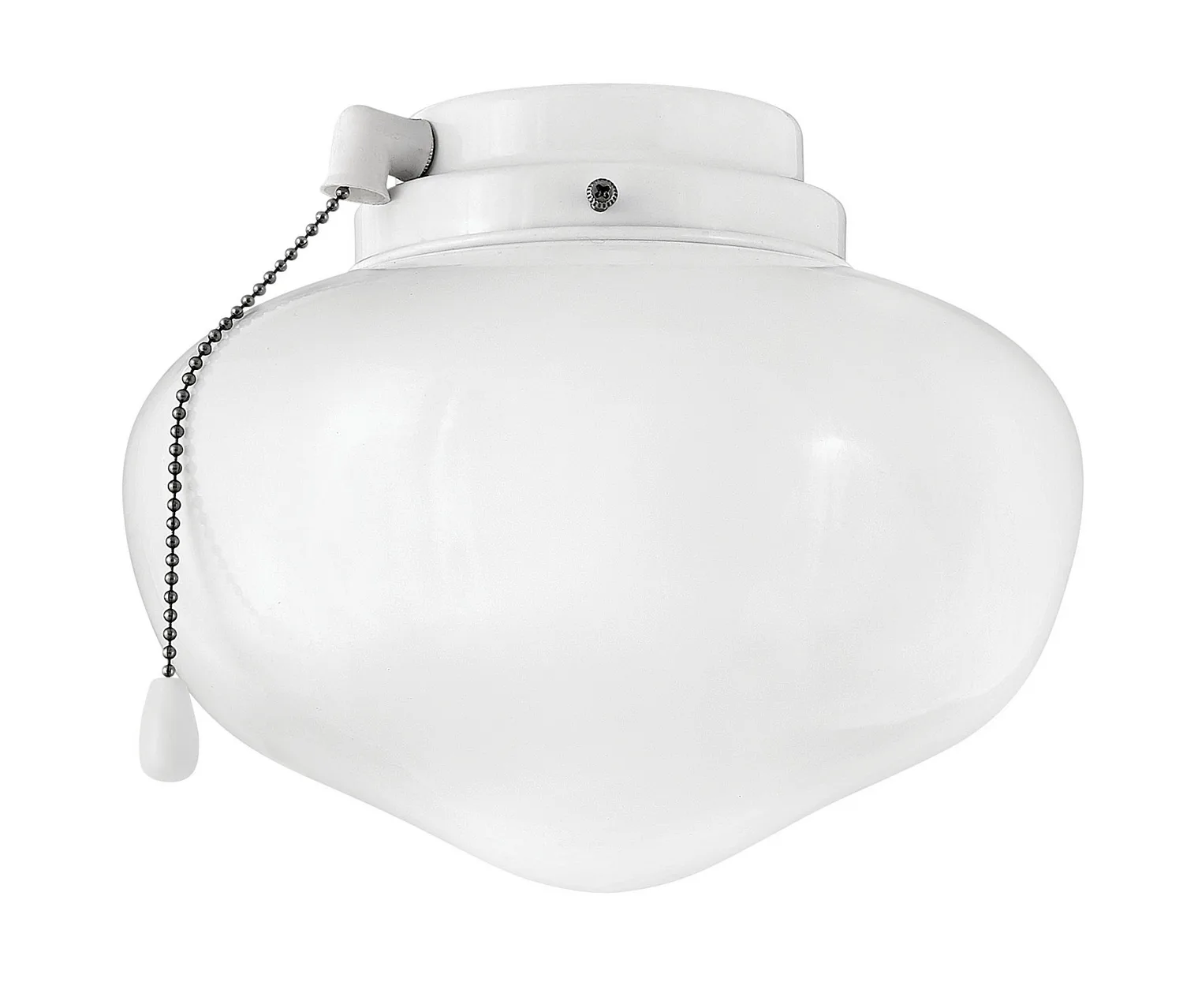 Schoolhouse LED Fan Light Kit in Appliance White