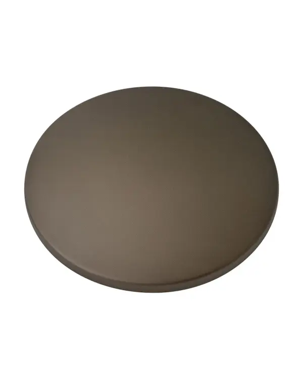 This steel light kit cover in metallic matte bronze offers a simple way to upgrade or replace existing ceiling fan lighting. The neutral bronze finish complements various décor styles while the compact design fits standard fan configurations.