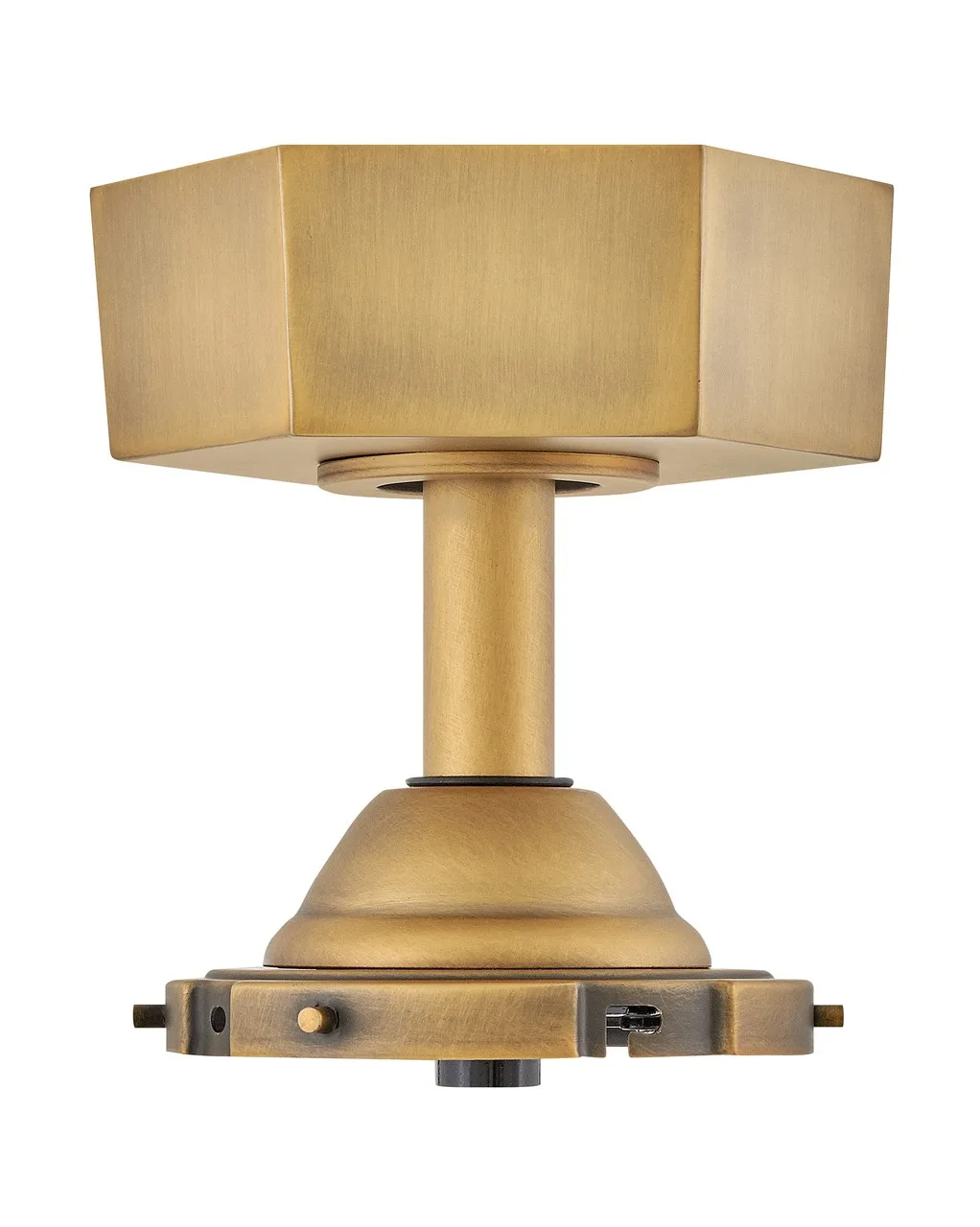 Facet Downrod Kit in Heritage Brass
