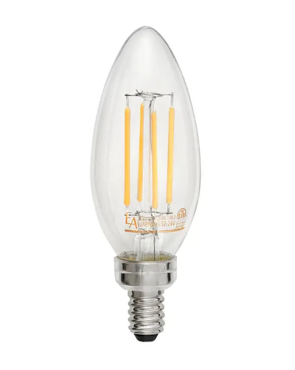 E12 LED Candelabra Bulb - 3.5W, 2700K Warm White