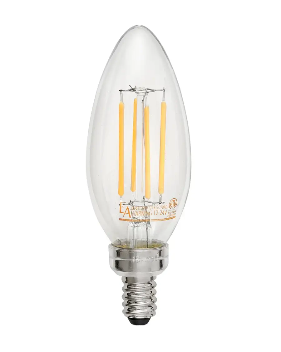 E12 LED Candelabra Bulb - 3.5W, 2700K Warm White
