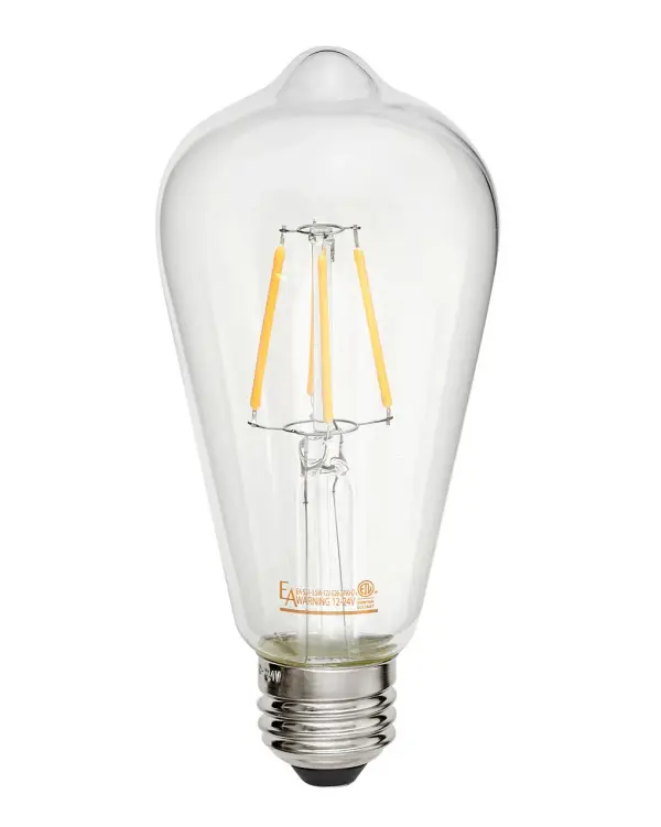 This 12V LED bulb offers energy-efficient lighting with 360 lumens output and dimmable functionality. Ideal for low-voltage systems and specialty fixtures requiring medium base bulbs with reduced voltage requirements.