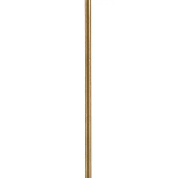 A versatile 12-inch stem extension in warm lacquered brass finish that allows precise height adjustment for pendant fixtures. Ideal for high ceilings or creating dramatic drops over dining tables and islands.
