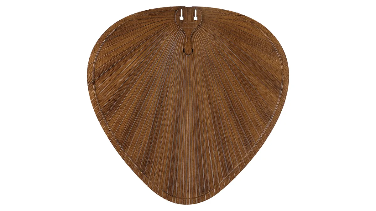 Islander DC 22 inch Indoor/Outdoor Ceiling Fan Wide Oval Palm Blade Set of 5 - Koa