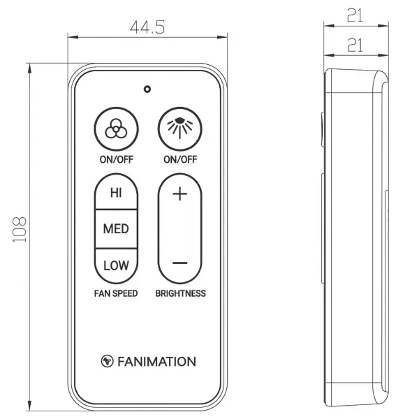 CR530 Fan and Light Remote Control - Image 3