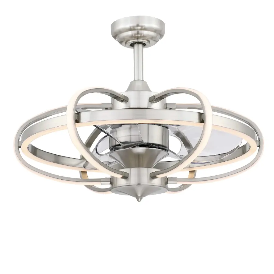 Obvi 22" Ceiling Fan in Brushed Nickel - Image 1