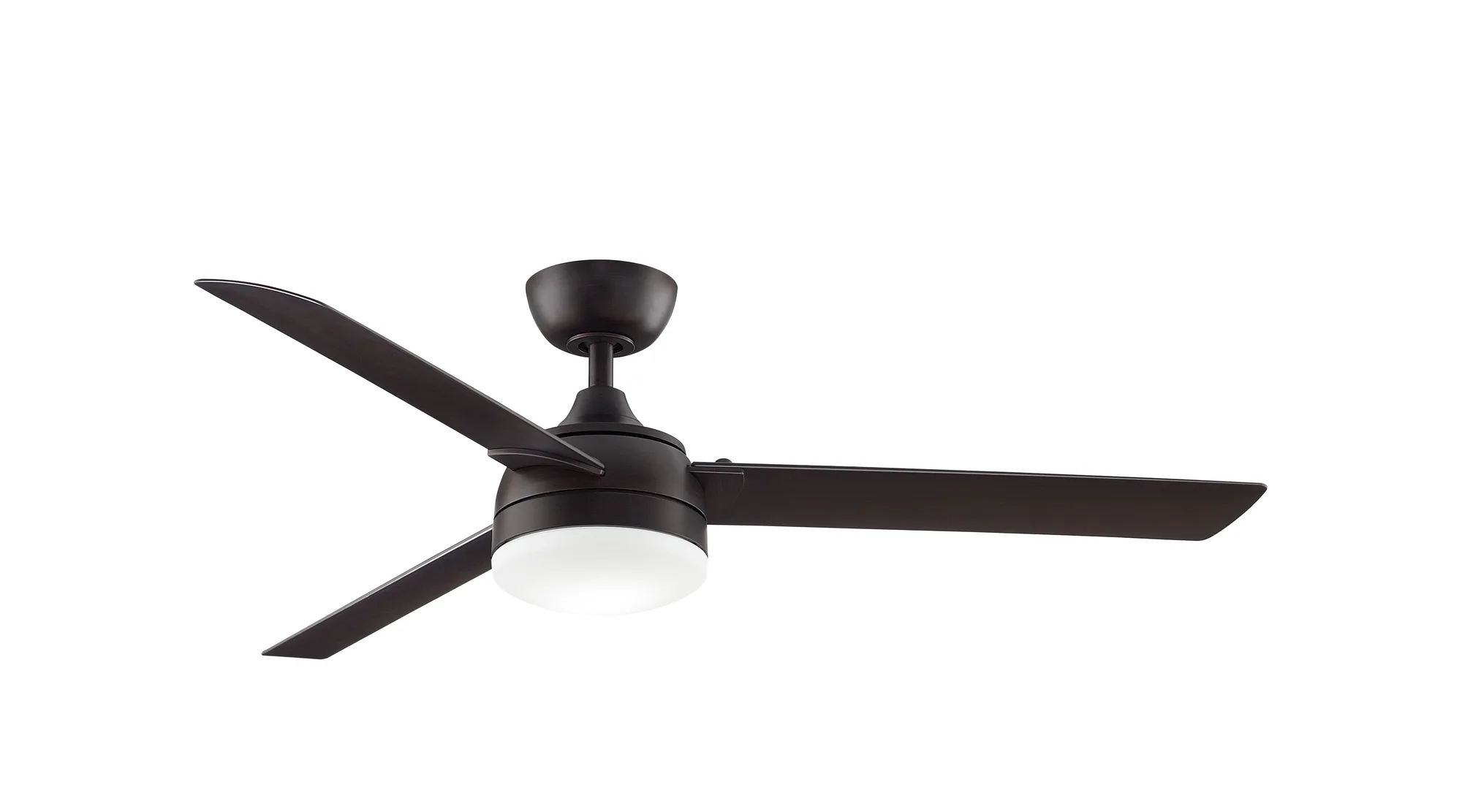 Xeno Wet 56 inch Indoor/Outdoor Ceiling Fan with LED Light Kit - Dark Bronze with Dark Walnut blades