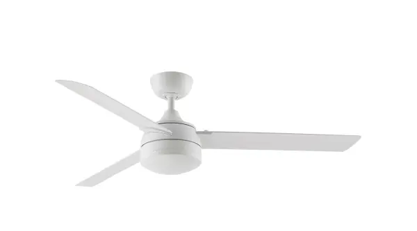 Xeno by Fanimation is a timeless piece that will brighten up any room and inevitably grab the attention of those in its presence. This fan is as easy to use as it is to look at and can be easily controlled at the touch of a button. Xeno is damp location rated for indoor or outdoor use and can operate on three forward and three reverse speeds, for multi-season airflow. Compatible with most smart home devices (required control sold separately) - alternate view