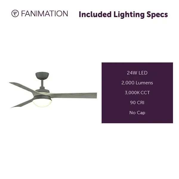 Barlow™ 52" Ceiling Fan with LED Light - Image 6