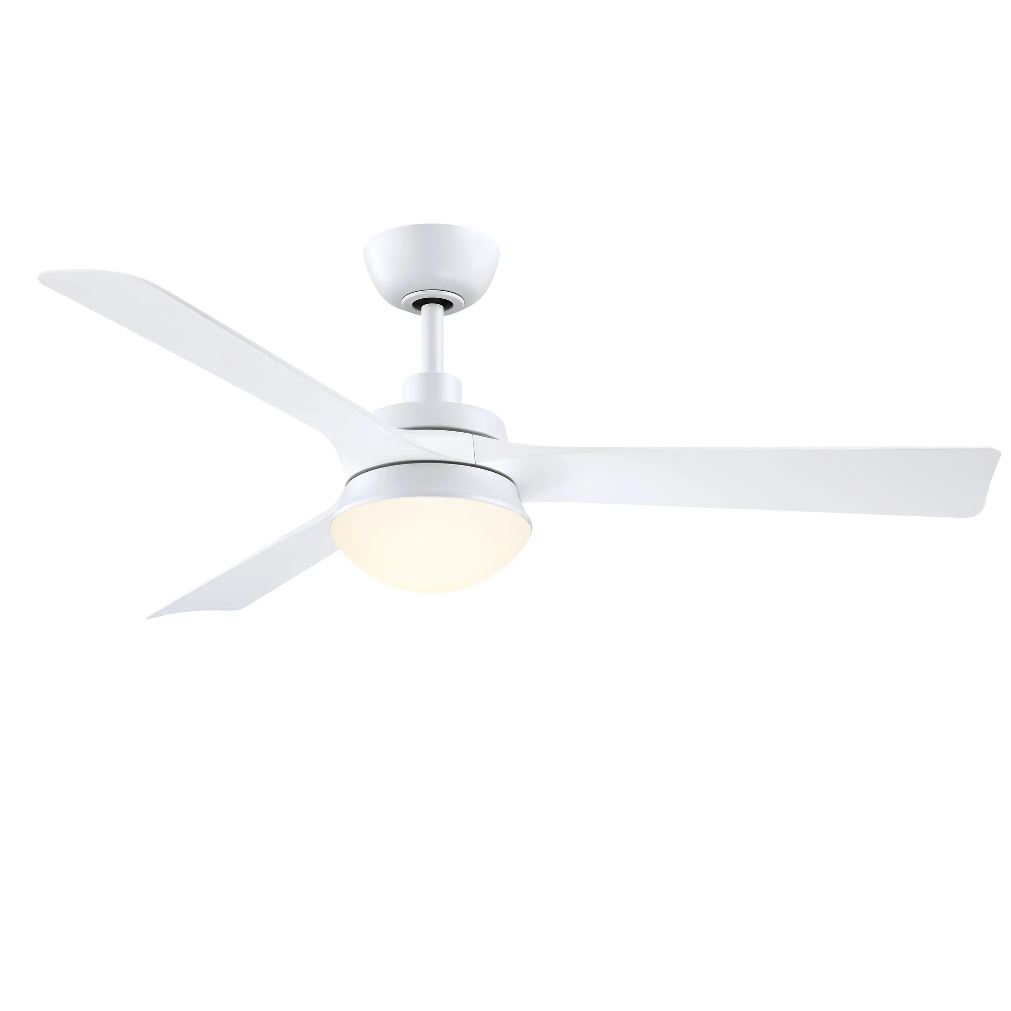 Barlow 52 Inch Indoor/Outdoor Ceiling Fan with LED CCT Select Light Kit - Matte White with Matte White blades